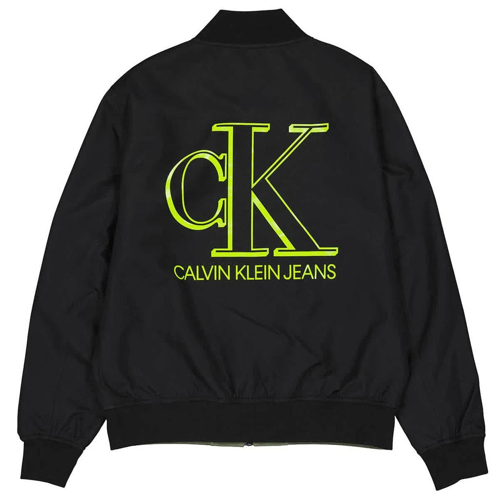 商品Calvin Klein|Men's Black Reversible Bomber Jacket,价格¥615,第2张图片详细描述