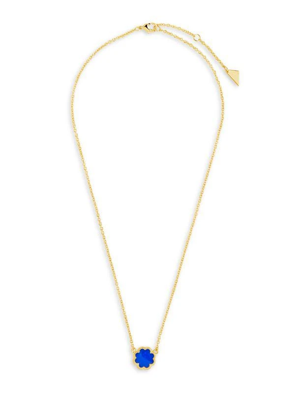 商品Sterling Forever|14K Goldplated & Enamel Necklace,价格¥277,第1张图片