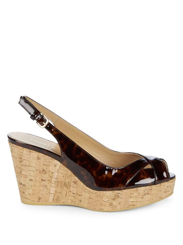 商品Stuart Weitzman|Patent Leather Wedges,价格¥1262,第5张图片详细描述