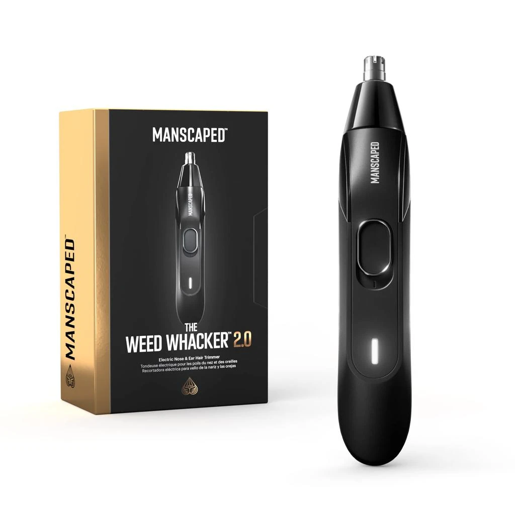 商品MANSCAPED|MANSCAPED® The Weed Whacker® 2.0 Electric Nose & Ear Hair Trimmer – 7,000 RPM Precision Tool with Rechargeable Battery, Wet/Dry, Easy to Clean, Improved Stainless Steel Replaceable Blade,价格¥237,第1张图片