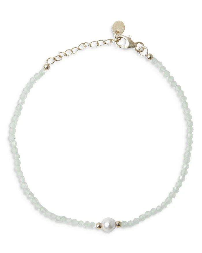 商品Argento Vivo|Shell Pearl & Green Aventurine Bracelet,价格¥254,第1张图片