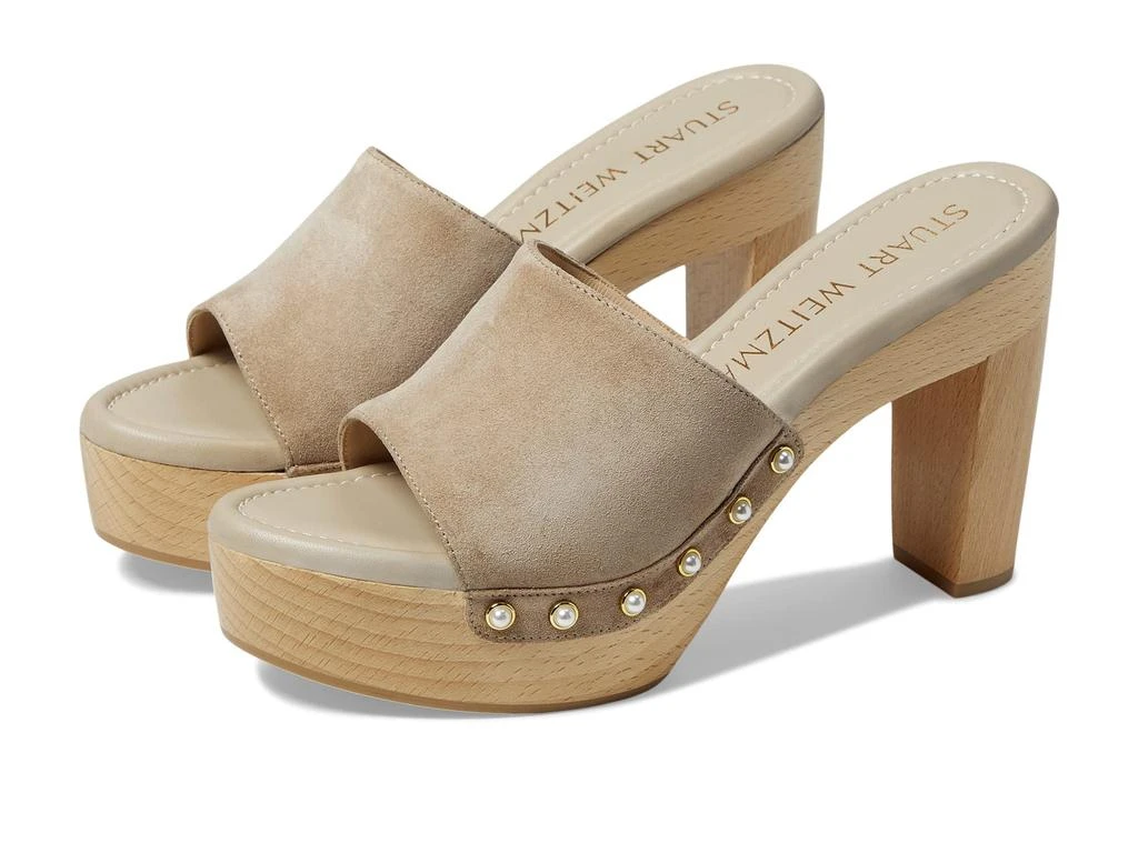 商品Stuart Weitzman|Pearl Clog 85 Sandal,价格¥2336,第1张图片