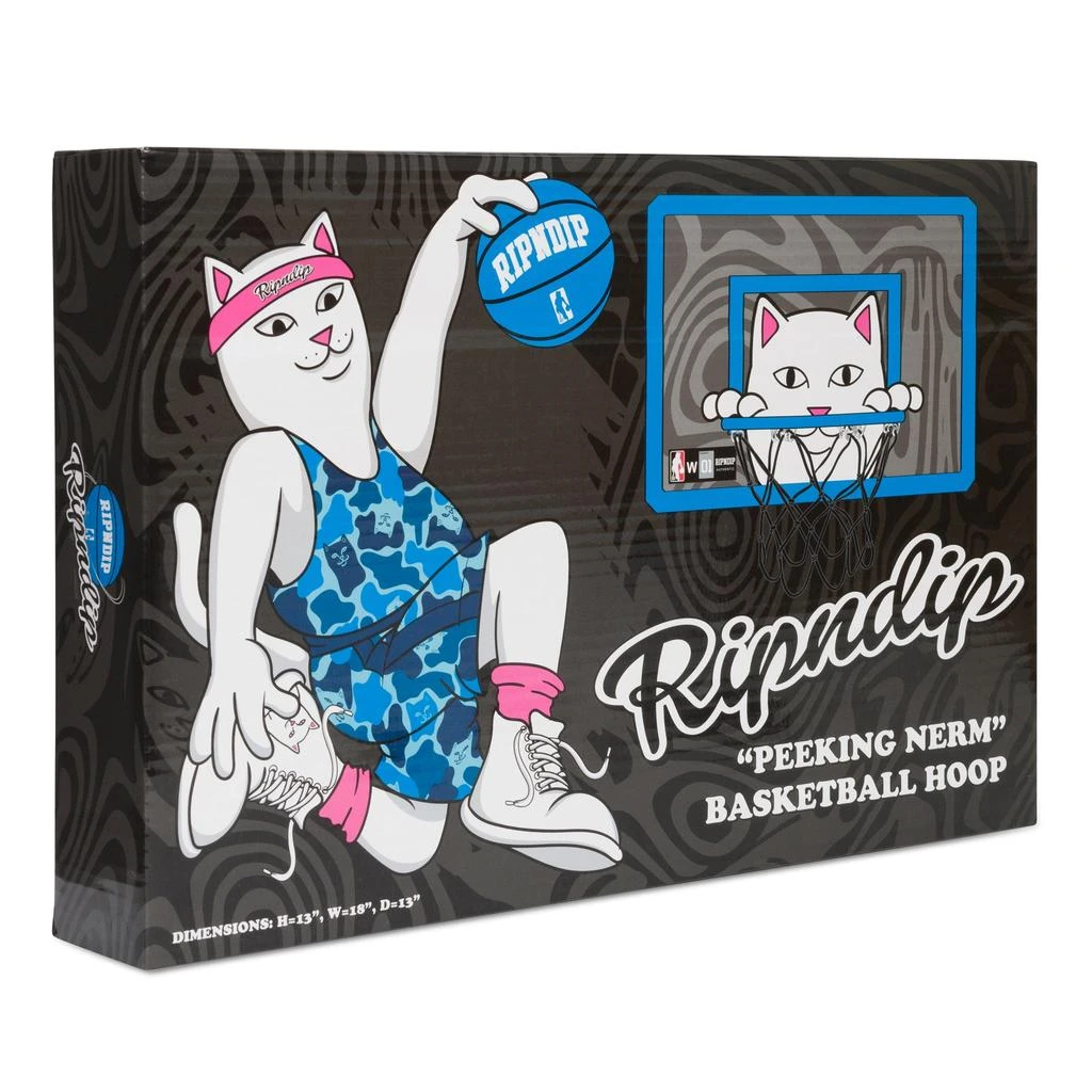 商品RIPNDIP|Peeking Nermal Hanging Basketball Set (Blue),价格¥228,第5张图片详细描述