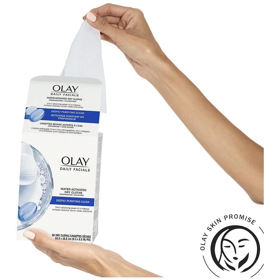 商品Olay|Daily Facials Deep Purifying Cleansing Cloths,价格¥134,第4张图片详细描述
