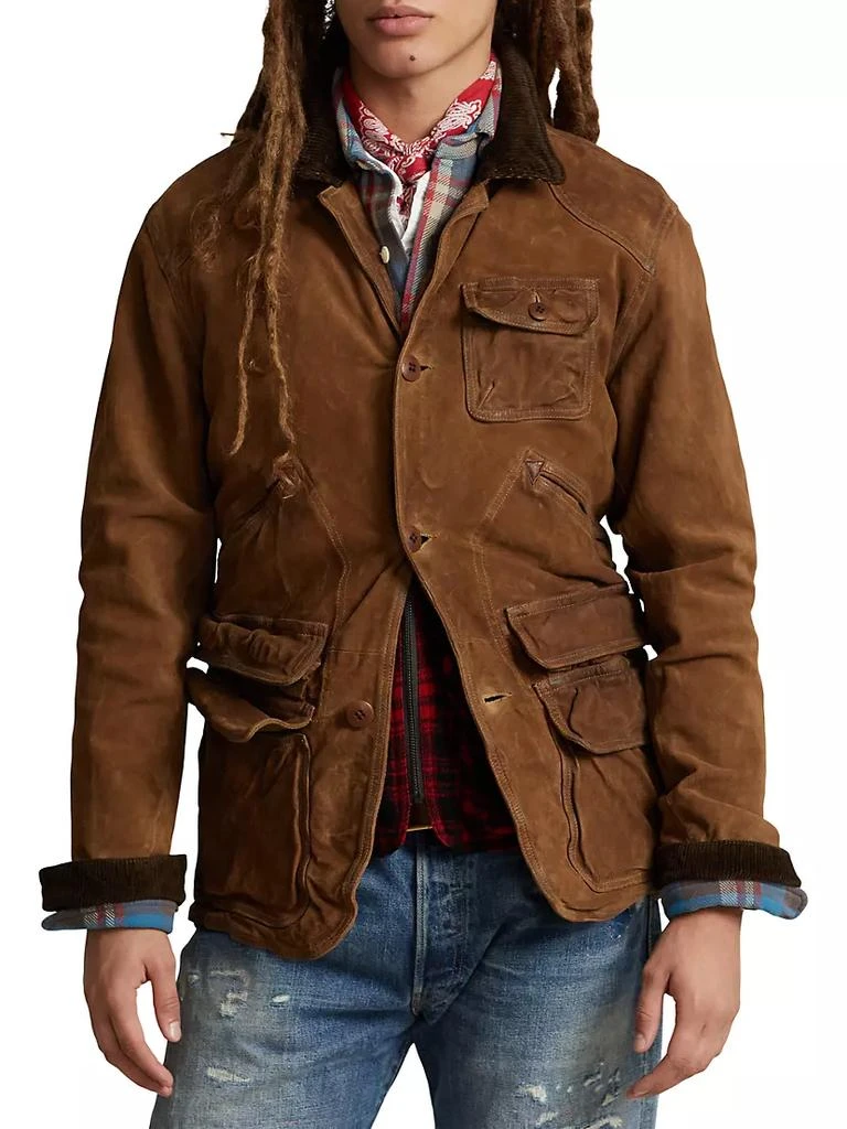 商品Ralph Lauren|Suede Field Jacket,价格¥4388,第3张图片详细描述