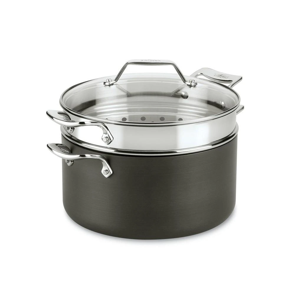 商品All-Clad|Essentials Hard Anodized Nonstick Cookware, Stockpot with Multi-Purpose Insert and Lid,价格¥747,第4张图片详细描述