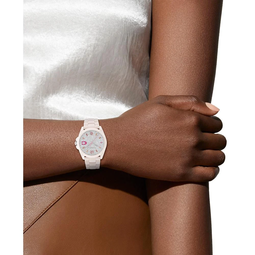 商品Coach|Women's Greyson Soft Pink Ceramic Bracelet Watch 36mm,价格¥2191,第5张图片详细描述