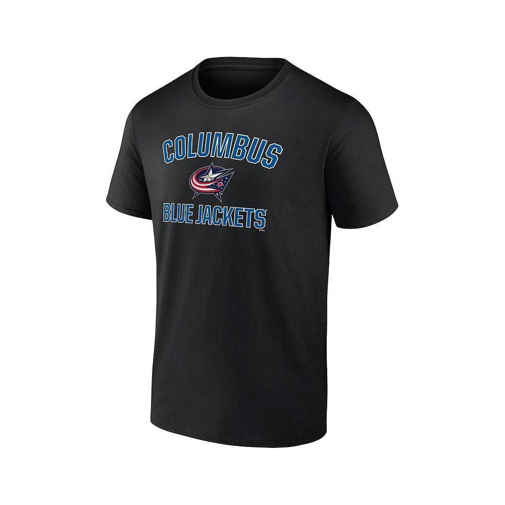商品Fanatics|Men's Branded Black Columbus Blue Jackets Special Edition 2.0 Wordmark T-shirt,价格¥216,第4张图片详细描述