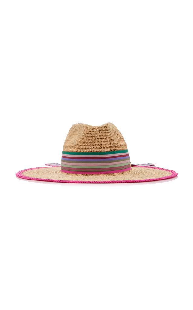 Valentino Valentino Garavani - Scarf-Detailed Raffia Sun Hat