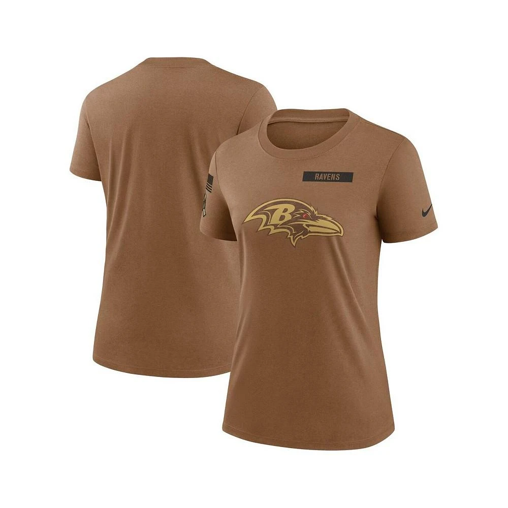 商品NIKE|Women's Brown Baltimore Ravens 2023 Salute to Service Legend Performance T-shirt,价格¥270,第1张图片