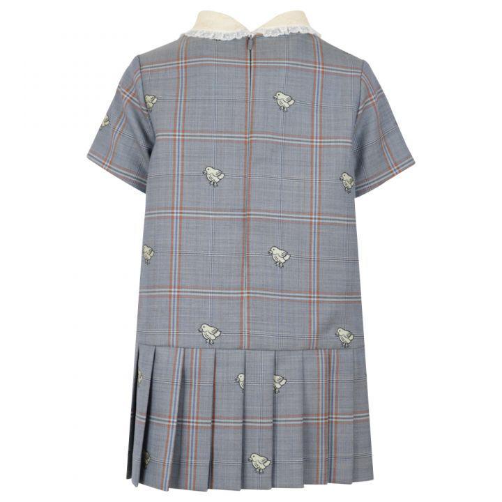 商品Gucci|Plaid Chick Dress Navy,价格¥2251,第5张图片详细描述