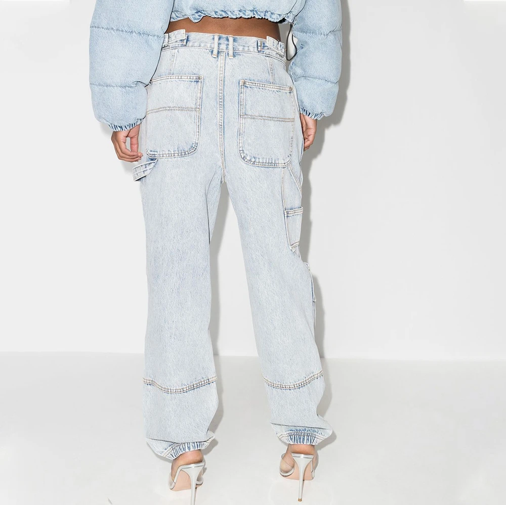商品Alexander Wang|ALEXANDER WANG 蓝色女士牛仔裤 4DC4214012-270,价格¥2448,第1张图片