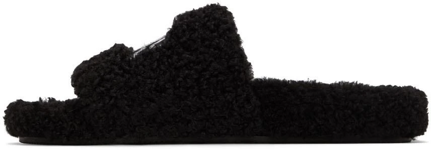 商品Balenciaga|黑色 Furry 拖鞋,价格¥4895,第3张图片详细描述