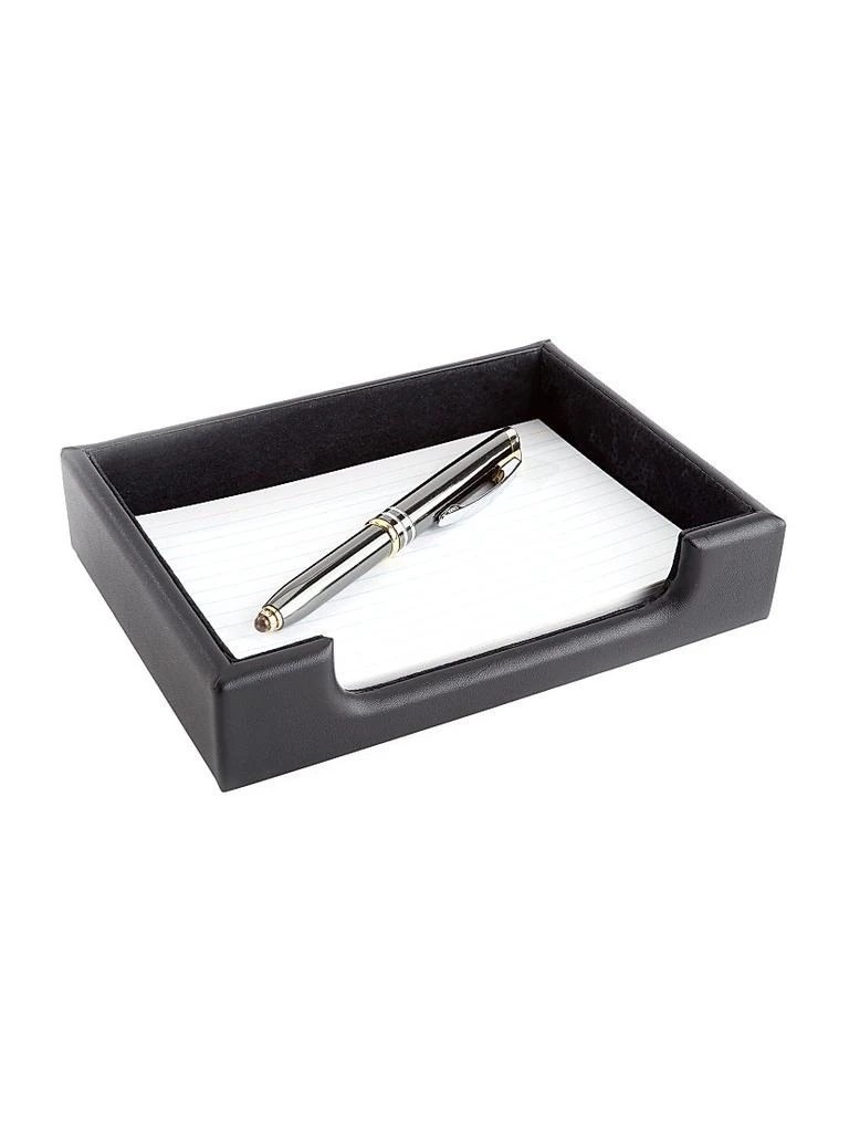 商品ROYCE New York|Leather Desk Note Tray Organizer,价格¥736,第2张图片详细描述