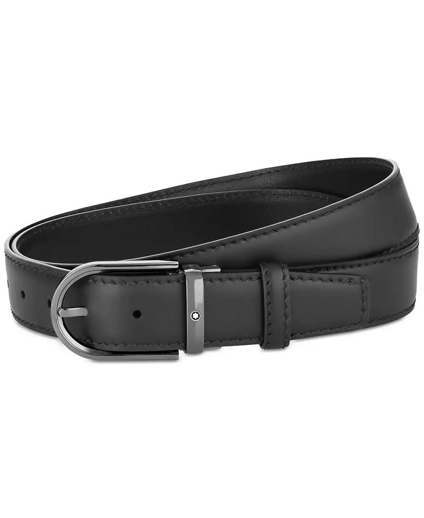 商品MontBlanc|Horseshoe Buckle Leather Belt,价格¥3167,第1张图片