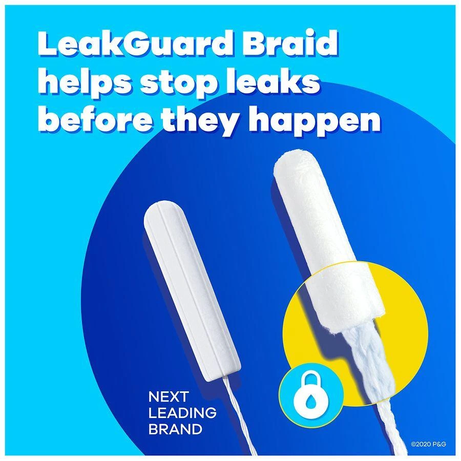 商品Tampax|Tampons with LeakGuard Braid No scent, Ultra absorbency,价格¥101,第4张图片详细描述