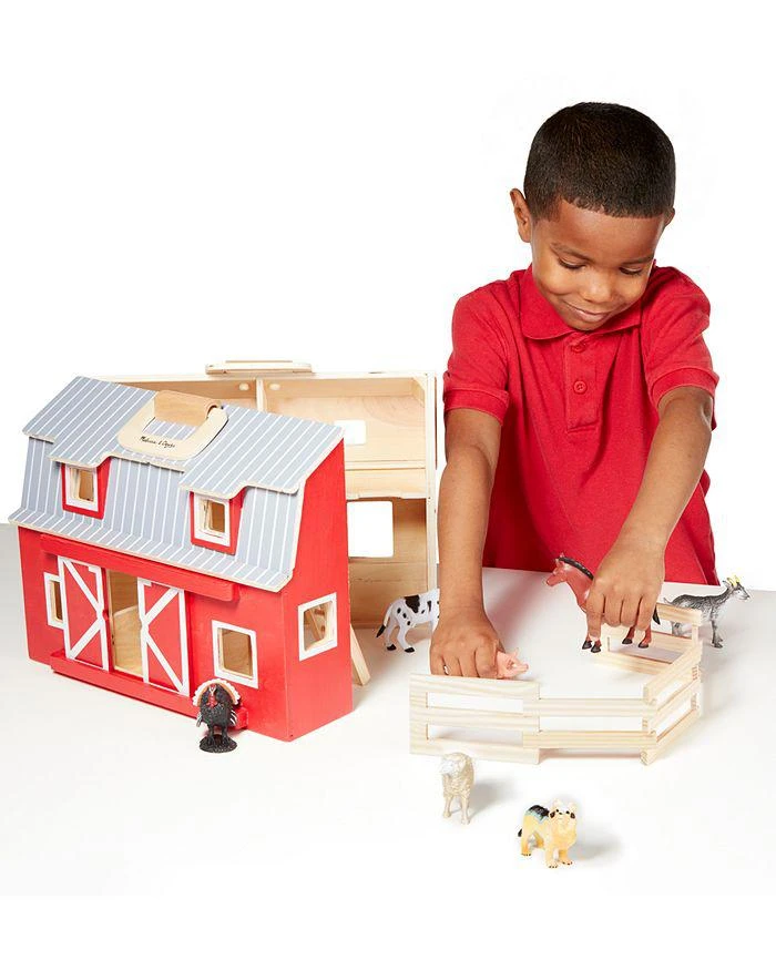 商品Melissa & Doug|Fold & Go Wooden Barn - Ages 3+,价格¥517,第2张图片详细描述