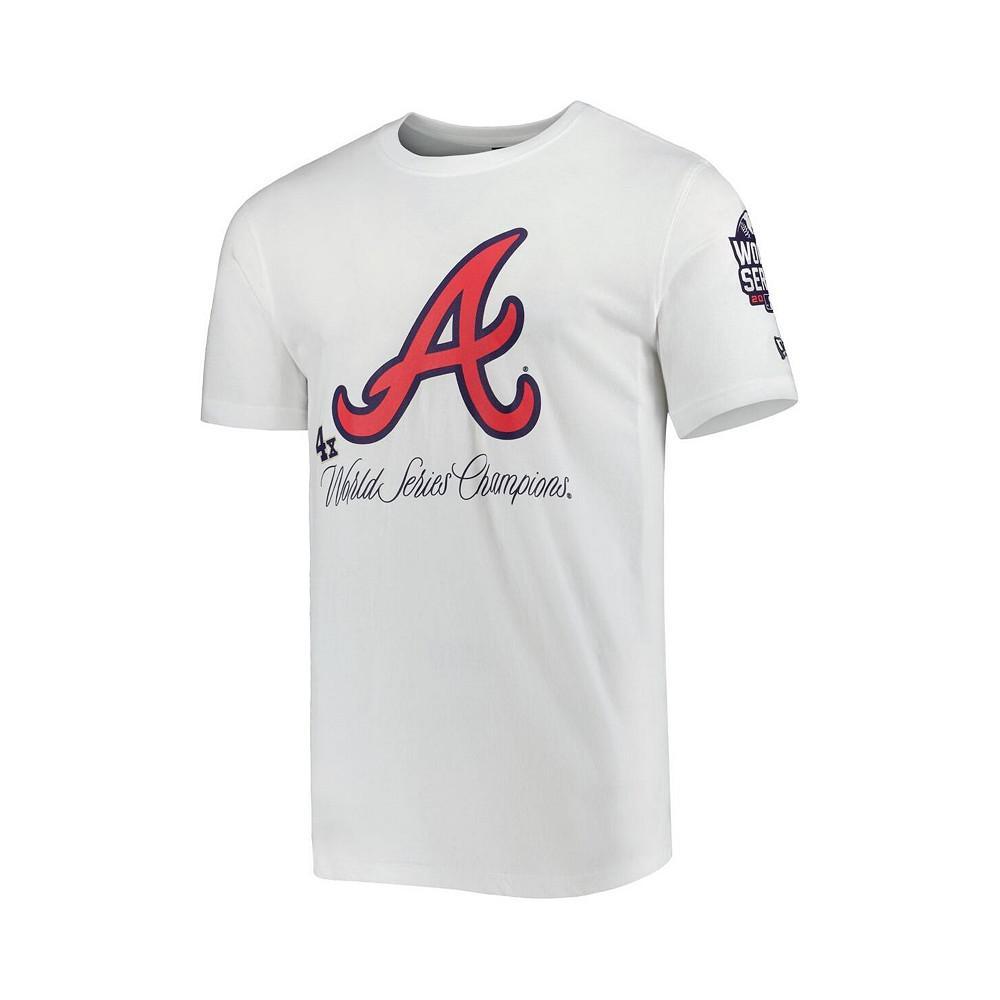 商品New Era|Men's White Atlanta Braves Historical Championship T-shirt,价格¥299,第4张图片详细描述