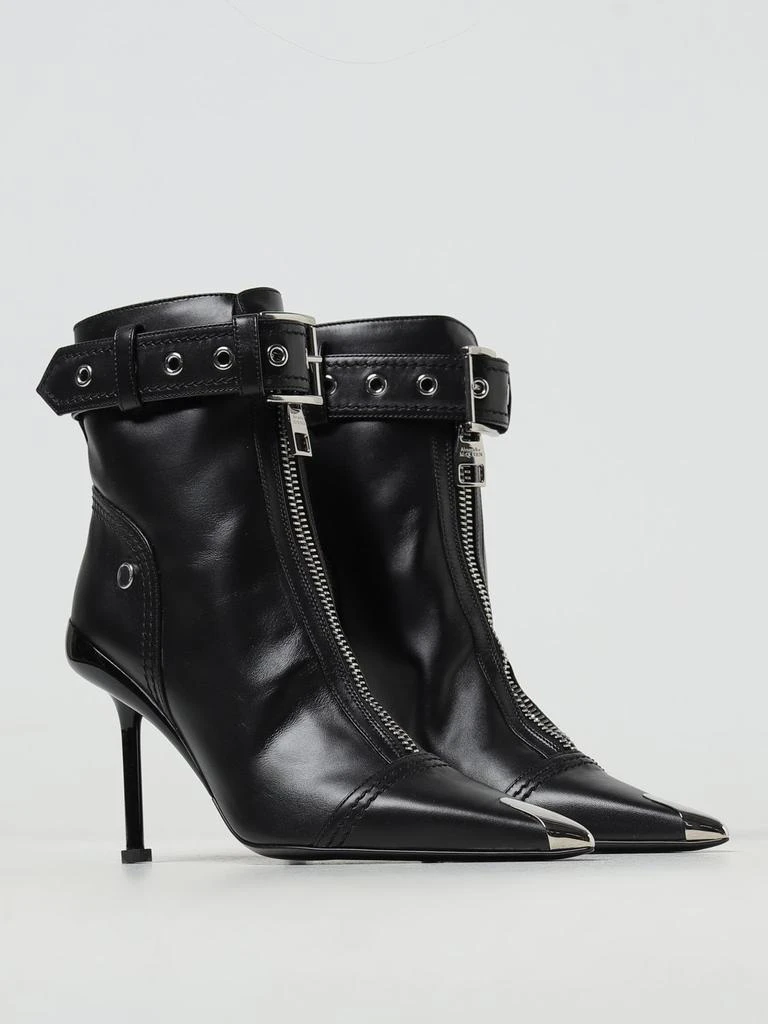 商品Alexander McQueen|Alexander Mcqueen flat ankle boots for woman,价格¥11728,第2张图片详细描述
