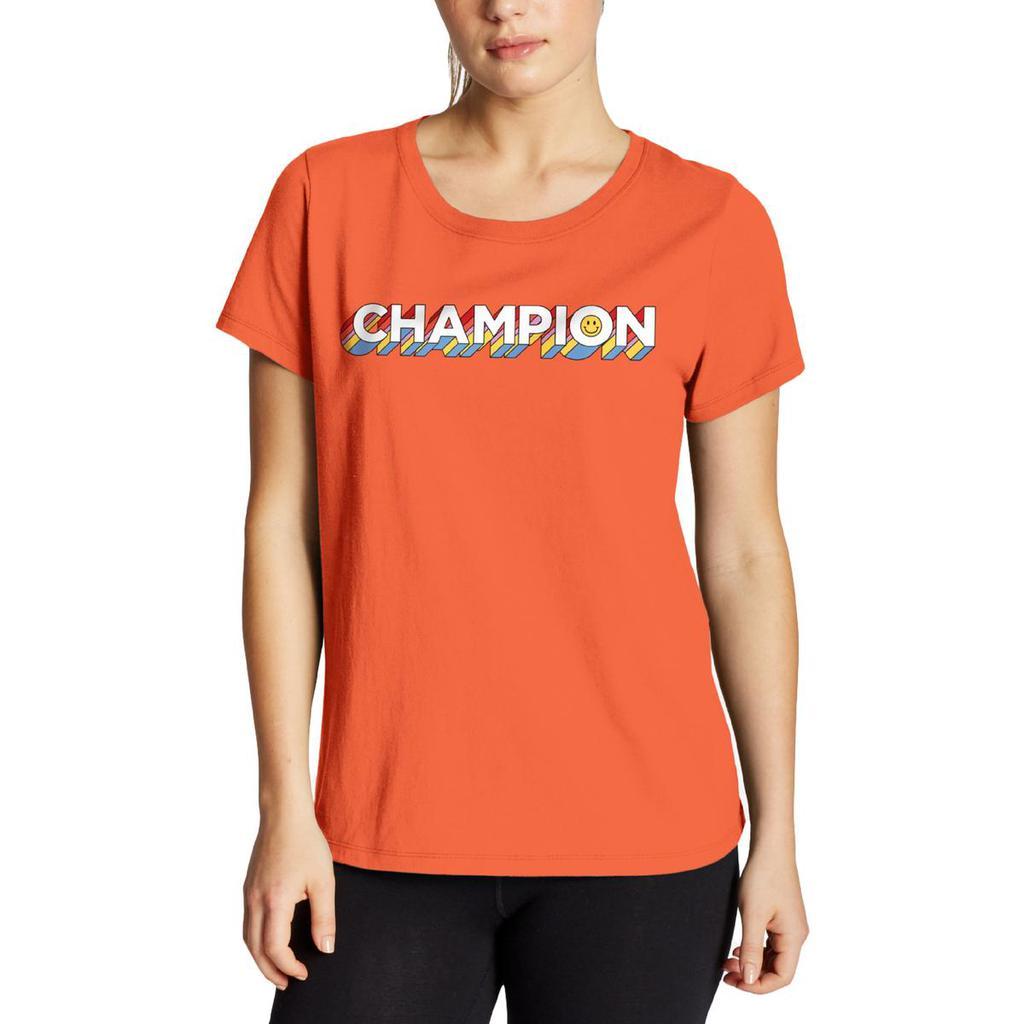 商品CHAMPION|Champion Womens Crewneck Knit Graphic T-Shirt,价格¥51-¥115,第5张图片详细描述