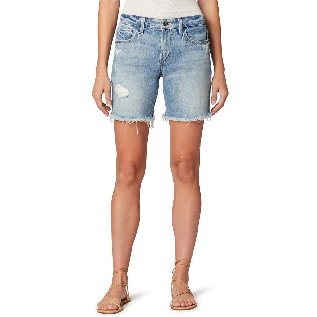 商品Joe's|Joe's Womens Denim Frayed Hem Shorts,价格¥104,第1张图片