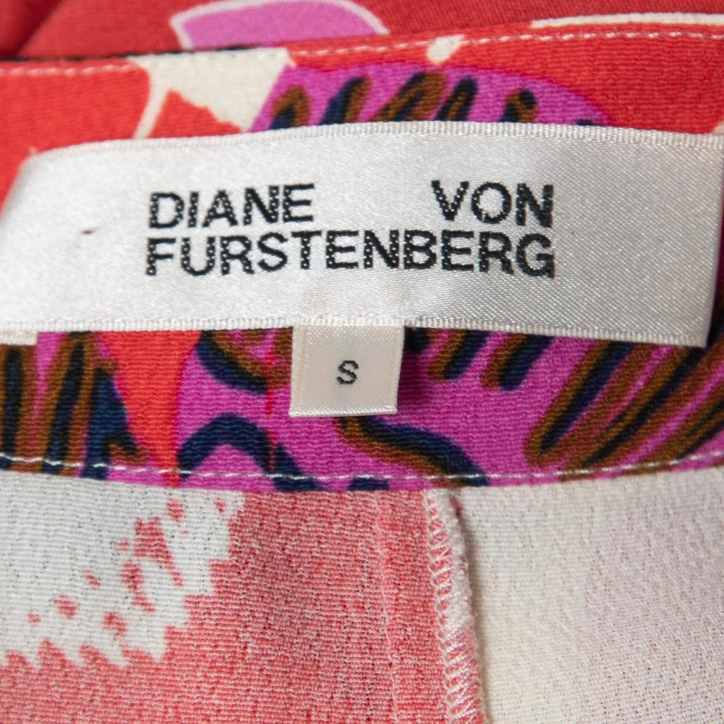 商品[二手商品] Diane von Furstenberg|Diane von Furstenberg Multicolor Printed Crepe Kimono Top and Pant Set S,价格¥1422,第5张图片详细描述