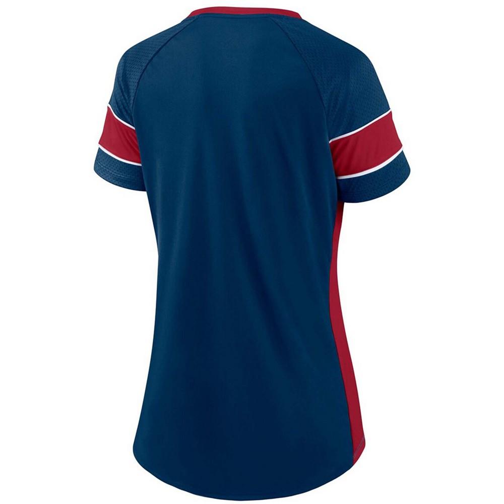 Fanatics Branded Women's Houston Texans Team Draft Me Lace-Up Raglan T-Shirt商品第3张图片规格展示