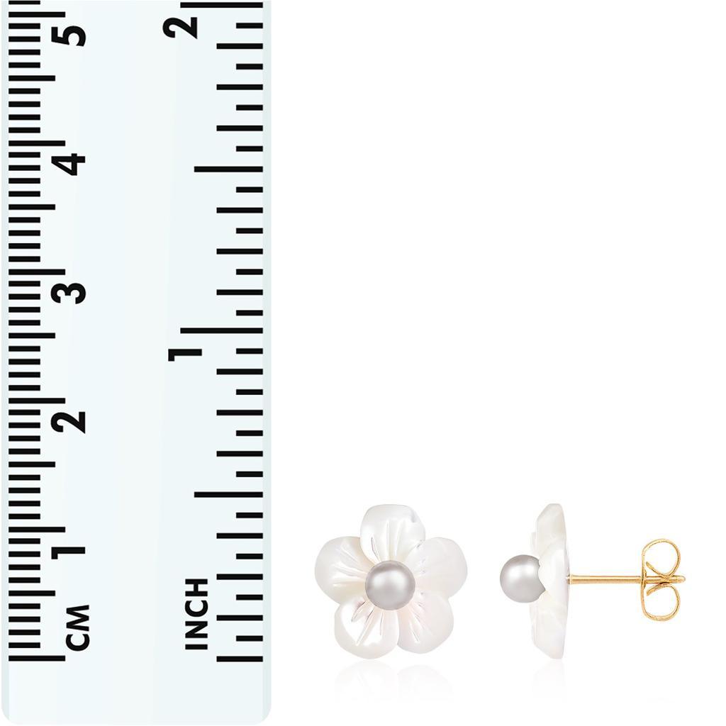 商品Splendid Pearls|14k Yellow Gold 3-4mm Pearl Earrings,价格¥316,第6张图片详细描述