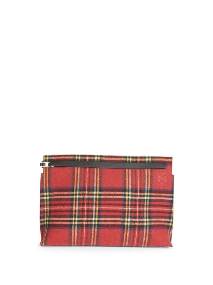 商品Loewe|Plaid 拉链手包,价格¥3409,第1张图片