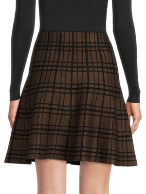 Plaid Mini Sweater Skirt商品第2张图片规格展示