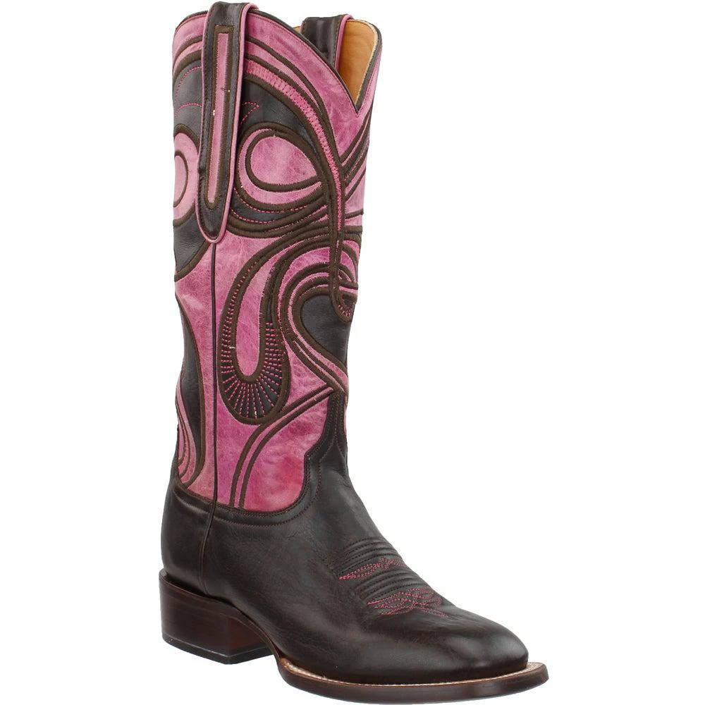 商品Lucchese|Hypnotic Swirl Square Toe Cowboy Boots,价格¥1022,第2张图片详细描述