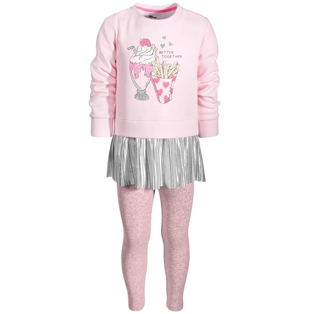 商品Epic Threads|Little Girls Better Together Peplum Top and Leggings, 2 Piece Set, Created for Macy's,价格¥338,第1张图片