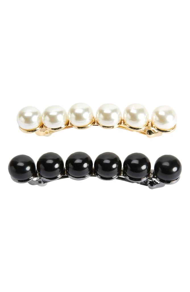 商品Tasha|Assorted 2-Pack Pearly Bead Hair Clips,价格¥43,第1张图片