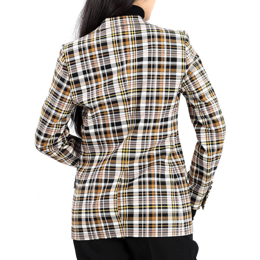 Ladies Snowhill Plaid Blazer in Bright Toffee Check商品第3张图片规格展示
