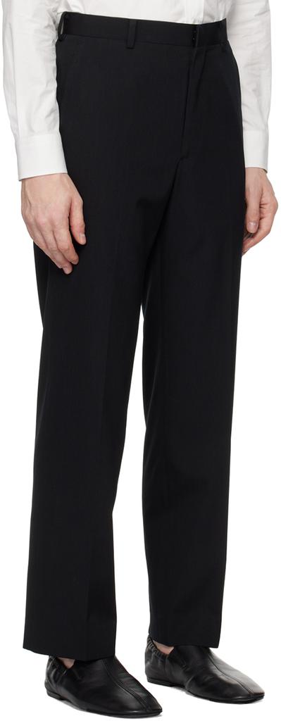 AURALEE Black Light Wool Max Gabardine Trousers - Pants