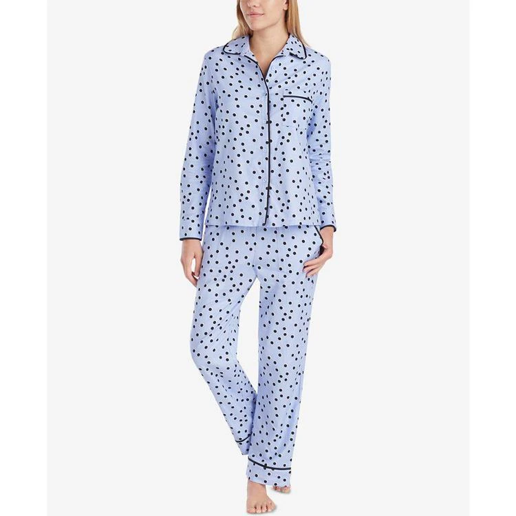 商品Kate Spade|Satin-Piping Printed Pajama Set,价格¥245,第1张图片