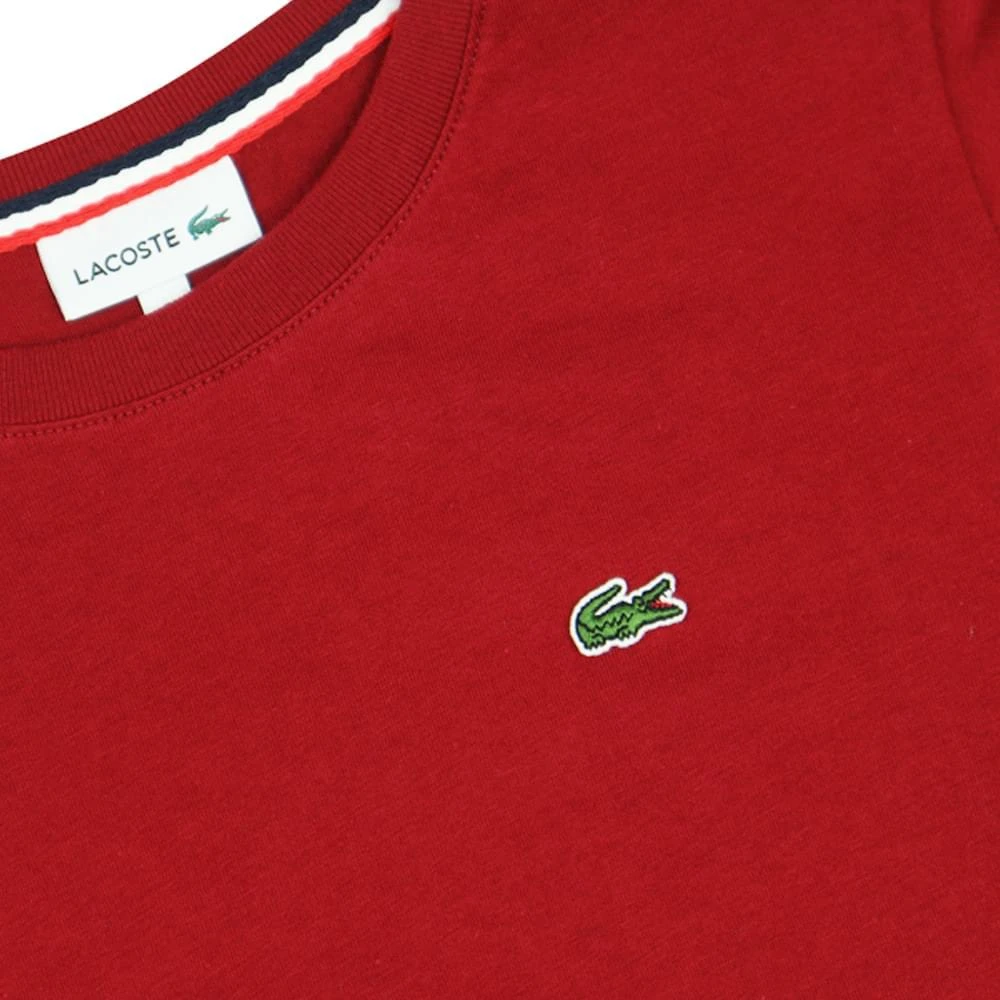 商品Lacoste|Burgundy Red Short Sleeved T Shirt,价格¥120,第2张图片详细描述