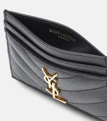 商品Yves Saint Laurent|Monogram quilted leather card holder,价格¥2666,第2张图片详细描述