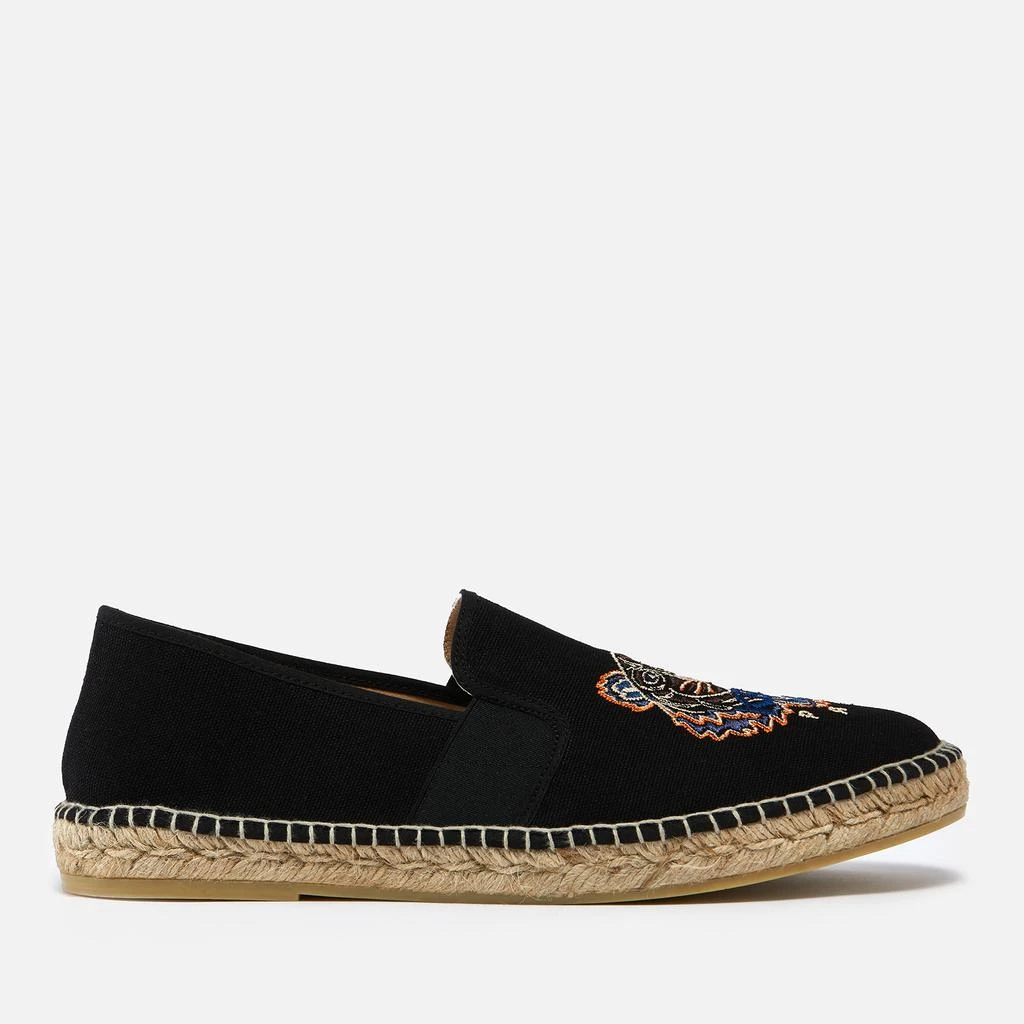 商品Kenzo|KENZO Tiger Embroidered Canvas Espadrilles,价格¥967,第1张图片