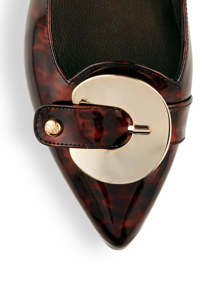 商品Stuart Weitzman|Point-Toe Leather Ballet Flats,价格¥1183,第3张图片详细描述