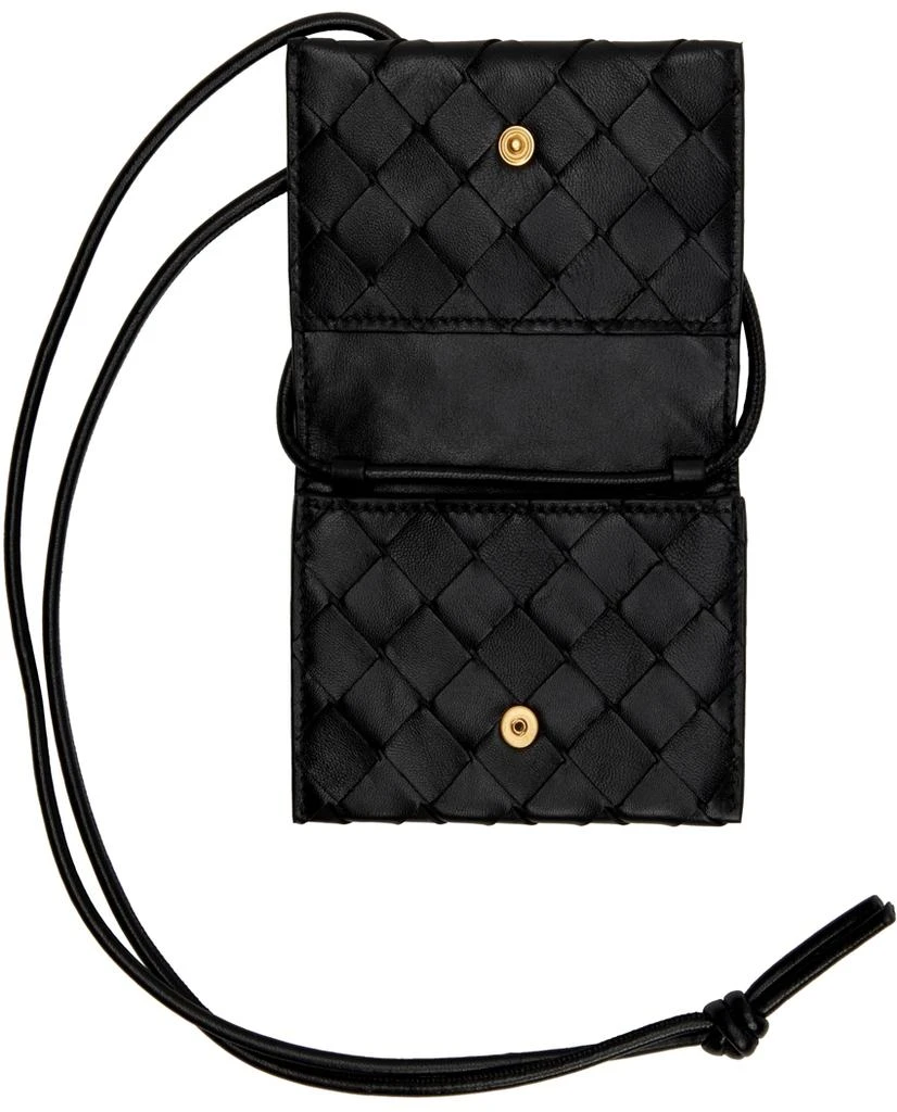 商品Bottega Veneta|黑色束带卡包,价格¥7316,第3张图片详细描述