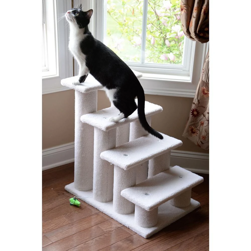 商品Macy's|4 Step Stairs Real Wood Ramp For Dogs & Cats,价格¥971,第4张图片详细描述