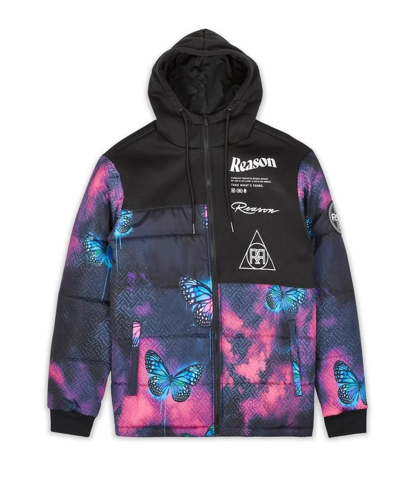 商品Reason Clothing|Butterfly Hybrid Logo Jacket With Hoodie,价格¥445,第3张图片详细描述