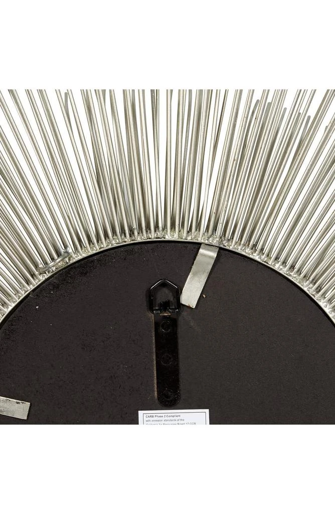 商品WILLOW ROW|Silvertone Metal Starburst Wall Mirror,价格¥1862,第4张图片详细描述