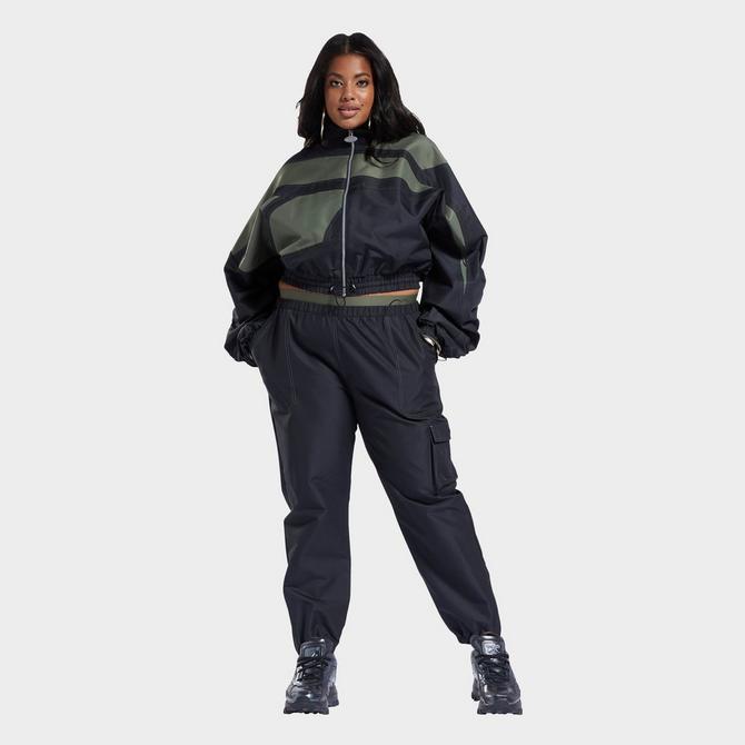 Women's Reebok Cardi B Woven Satin Jacket (Plus Size)商品第2张图片规格展示