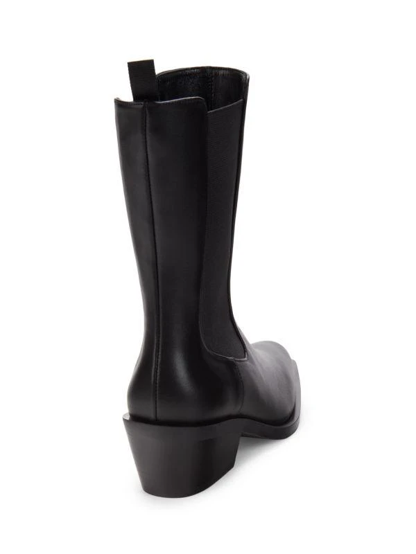 商品Stuart Weitzman|Miley Leather Ankle Chelsea Boots,价格¥1367,第3张图片详细描述