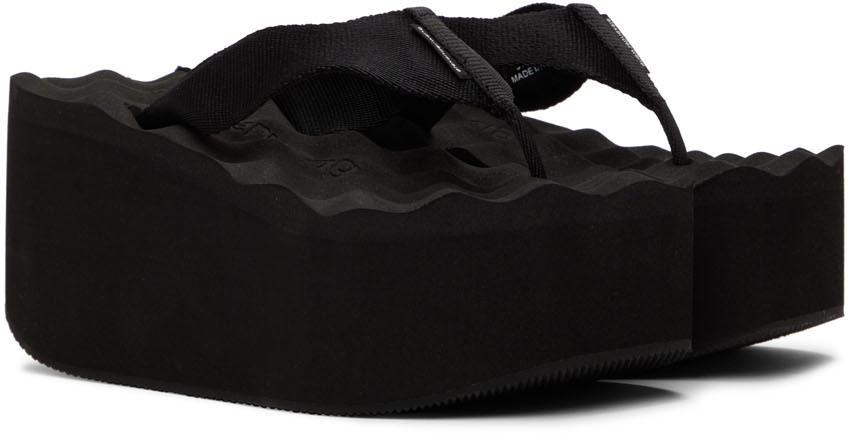 Black Warp Flip Flop Sandals商品第4张图片规格展示
