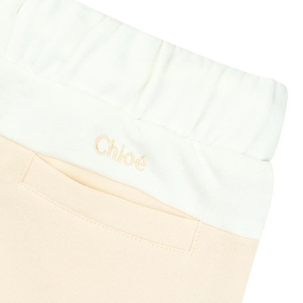 商品Chloé|Pale Pink Cotton Joggers,价格¥366,第2张图片详细描述