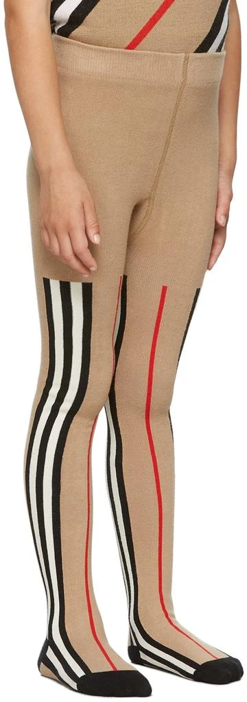 商品Burberry|Kids Beige Icon Stripe Tights,价格¥686,第3张图片详细描述