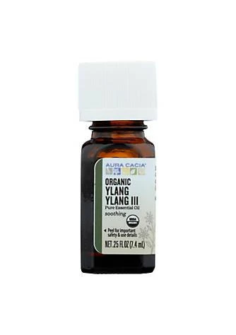 商品Aura Cacia|Cacia Organic Essential Oil   Ylang Ylang   .25 Oz,价格¥153,第1张图片